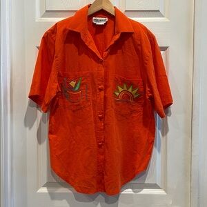 Vintage PETER POPOVITCH Summer Button Front Shirt